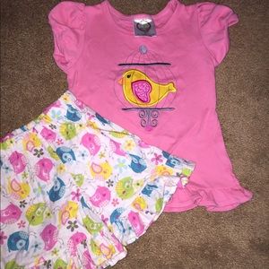 3t monogrammed custom birdie outfit